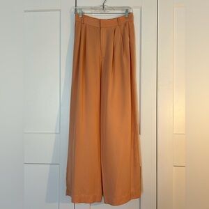 High waisted wide leg trousers in apricot color size Small / 2 / 26